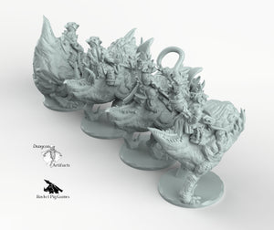 Goblin Riders - Miniatures Monster Rocket Pig Games D&D, DnD