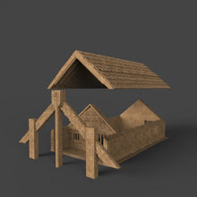 Load image into Gallery viewer, Maori Pa Wharenui Big House - 15mm 28mm 32mm Time Warp Wargaming Terrain Scatter D&amp;D, DnD
