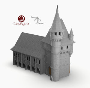 Dracul Gatehouse - 15mm 28mm 32mm Dracula Dark Realms Medieval Scenery Mansion Wargaming Terrain Scatter D&D DnD