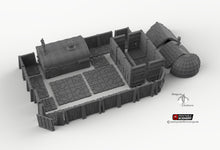 Load image into Gallery viewer, Steampunk Outpost - 15mm 28mm 32mm Winterdale Wargaming Tabletop Scatter Terrain D&amp;D DnD