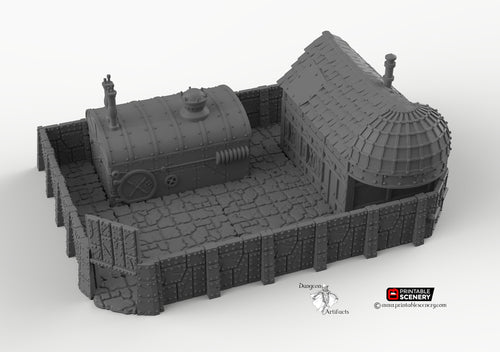 Steampunk Outpost - 15mm 28mm 32mm Winterdale Wargaming Tabletop Scatter Terrain D&D DnD