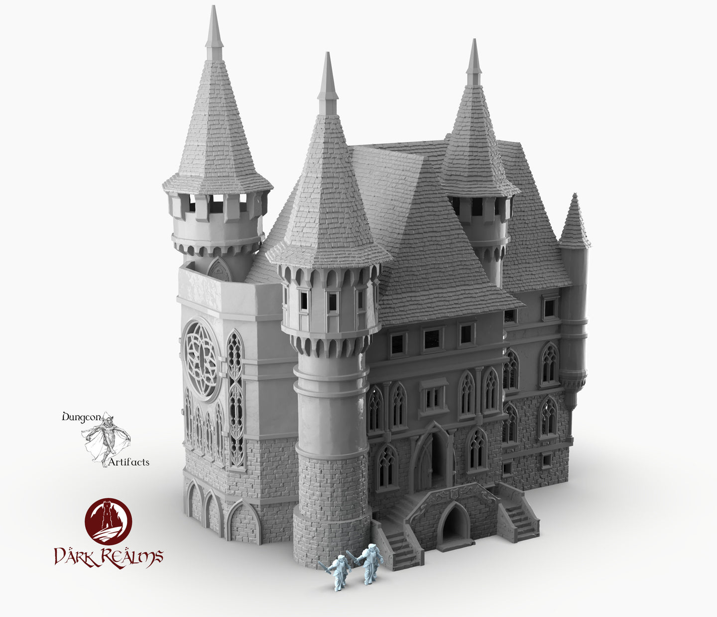 Dracul Manor - 15mm 28mm 32mm Dracula Dark Realms Medieval Scenery Mansion Wargaming Terrain Scatter D&D DnD