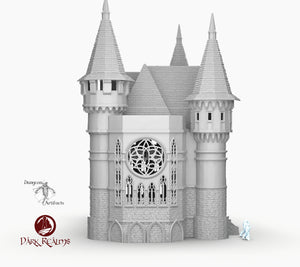 Dracul Manor - 15mm 28mm 32mm Dracula Dark Realms Medieval Scenery Mansion Wargaming Terrain Scatter D&D DnD