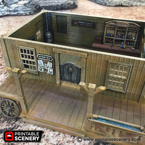 Saloon - 15mm 28mm 32mm Time Warp Wargaming Terrain Scatter Western D&D, DnD