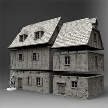 Load image into Gallery viewer, Medieval House - 15mm 28mm 32mm Time Warp Wargaming Terrain Scatter D&amp;D, DnD