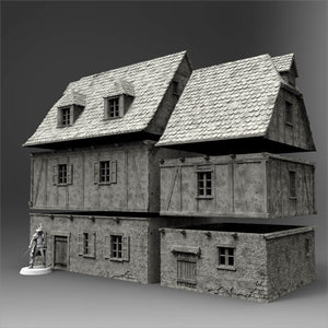 Medieval House - 15mm 28mm 32mm Time Warp Wargaming Terrain Scatter D&D, DnD