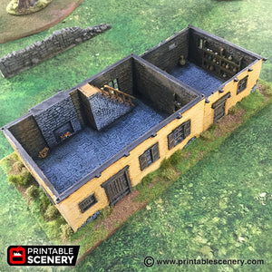Medieval House - 15mm 28mm 32mm Time Warp Wargaming Terrain Scatter D&D, DnD