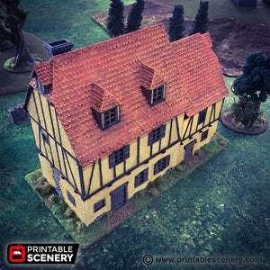 Medieval House - 15mm 28mm 32mm Time Warp Wargaming Terrain Scatter D&D, DnD