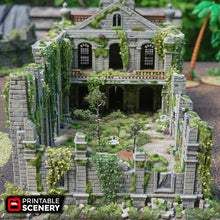 Load image into Gallery viewer, Caribbean Church Ruin - 15mm 28mm 32mm Time Warp Wargaming Terrain Scatter D&amp;D DnD