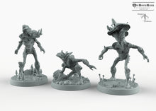 Load image into Gallery viewer, Myconid Watchers - Mushroom People Mini Monster Mayhem Wargaming Miniatures Games D&amp;D DnD