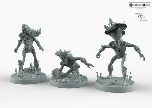 Myconid Watchers - Mushroom People Mini Monster Mayhem Wargaming Miniatures Games D&D DnD