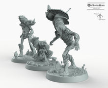 Load image into Gallery viewer, Myconid Watchers - Mushroom People Mini Monster Mayhem Wargaming Miniatures Games D&amp;D DnD