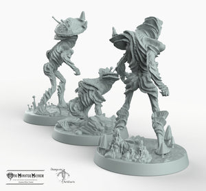 Myconid Watchers - Mushroom People Mini Monster Mayhem Wargaming Miniatures Games D&D DnD