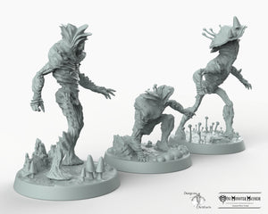 Myconid Watchers - Mushroom People Mini Monster Mayhem Wargaming Miniatures Games D&D DnD