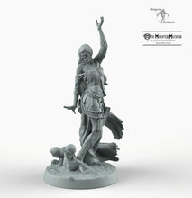 Load image into Gallery viewer, Lich Queen - Empress of the Undead - Mini Monster Mayhem Twisted Castle Wargaming Miniatures Skull Sorceress D&amp;D DnD