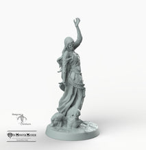 Load image into Gallery viewer, Lich Queen - Empress of the Undead - Mini Monster Mayhem Twisted Castle Wargaming Miniatures Skull Sorceress D&amp;D DnD