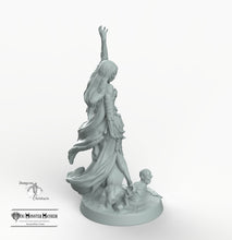Load image into Gallery viewer, Lich Queen - Empress of the Undead - Mini Monster Mayhem Twisted Castle Wargaming Miniatures Skull Sorceress D&amp;D DnD