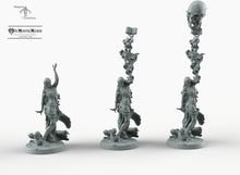 Load image into Gallery viewer, Lich Queen - Empress of the Undead - Mini Monster Mayhem Twisted Castle Wargaming Miniatures Skull Sorceress D&amp;D DnD