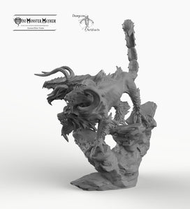 Wingless Chimera - Mini Monster Mayhem Wargaming Miniatures Games Monster D&D DnD