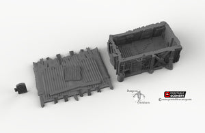 Scrap Yard House - 15mm 28mm 20mm 32mm Brave New Worlds Wasteworld Gaslands Terrain Scatter D&D DnD