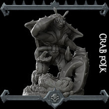 Load image into Gallery viewer, Crab Folk - Wargaming Miniatures Monster Rocket Pig Games D&amp;D, DnD