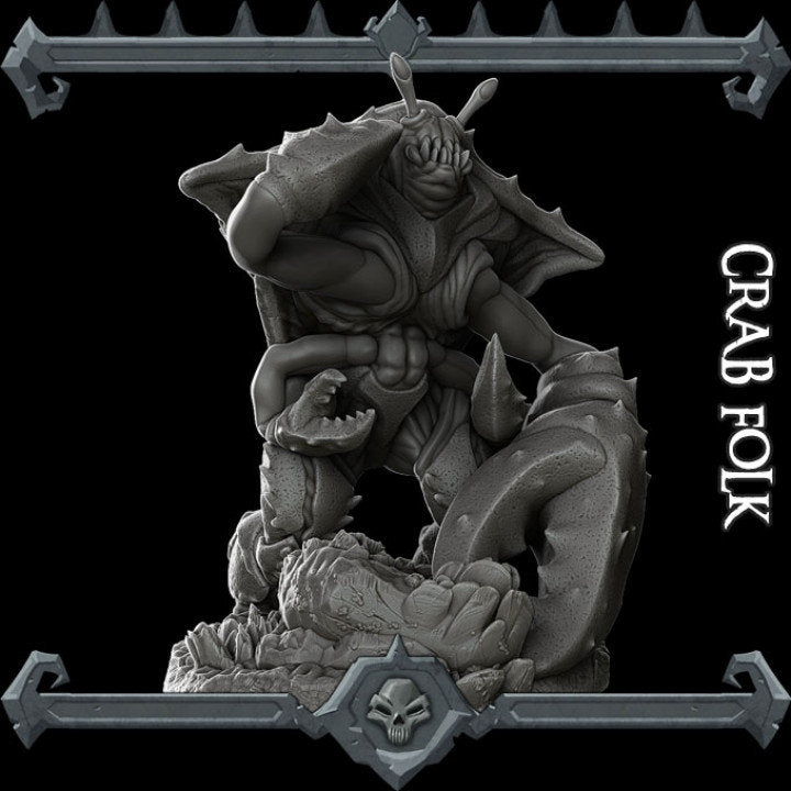 Crab Folk - Wargaming Miniatures Monster Rocket Pig Games D&D, DnD