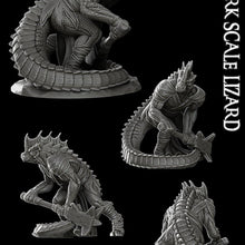 Load image into Gallery viewer, Dark Scale Lizard - Wargaming Miniatures Monster Rocket Pig Games D&amp;D, DnD