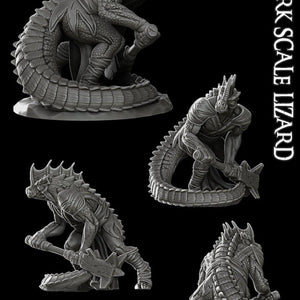 Dark Scale Lizard - Wargaming Miniatures Monster Rocket Pig Games D&D, DnD