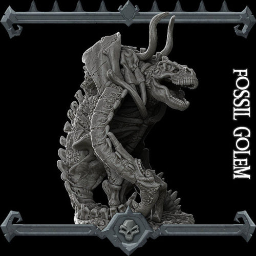 Fossil Golem - Wargaming Miniatures Monster Rocket Pig Games D&D, DnD