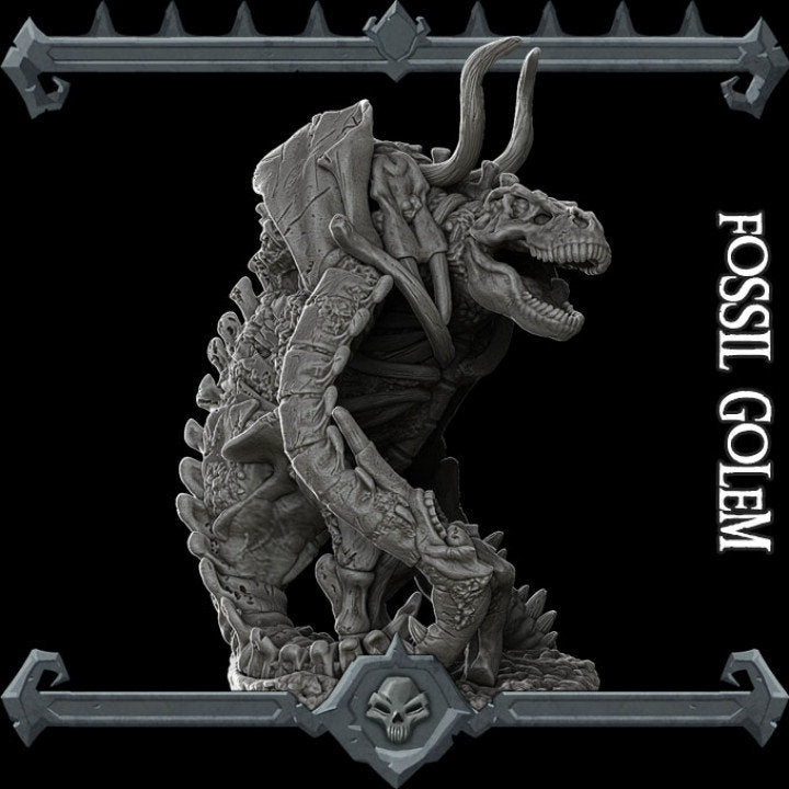 Fossil Golem - Wargaming Miniatures Monster Rocket Pig Games D&D, DnD