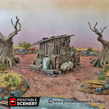 Load image into Gallery viewer, Desert Shanty - 28mm 20mm 32mm Brave New Worlds Wasteworld Gaslands Terrain D&amp;D DnD