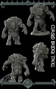 Cursed Bridge Troll - Wargaming Miniatures Monster Rocket Pig Games D&D DnD