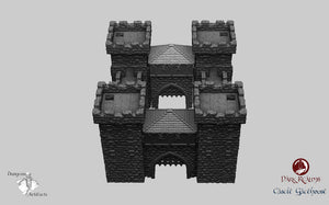 Formidable Gatehouse - 28mm 32mm Dark Realms Castle Gatehouse Medieval Scenery Wargaming Terrain Scatter D&D DnD