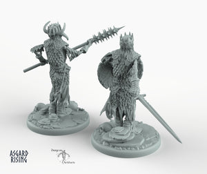Draugr King - Barrow Wight - Wargaming Miniatures Monster Asgard Rising D&D DnD