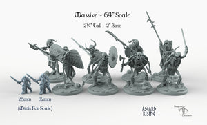 Draugr Infantry - Barrow Wights - Asgard Rising Skeleton Army Wargaming Undead Miniatures