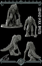 Load image into Gallery viewer, Lizardfolk Brute - Lizardmen Lizardman Wargaming Miniatures Monster Rocket Pig Games D&amp;D, DnD