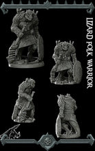 Load image into Gallery viewer, Lizardfolk Warrior - Lizardman Lizardmen Miniatures Monster Rocket Pig Games D&amp;D, DnD