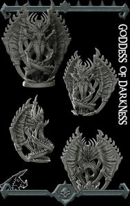 Goddess of Darkness - Wargaming Miniatures Monster Rocket Pig Games D&D DnD
