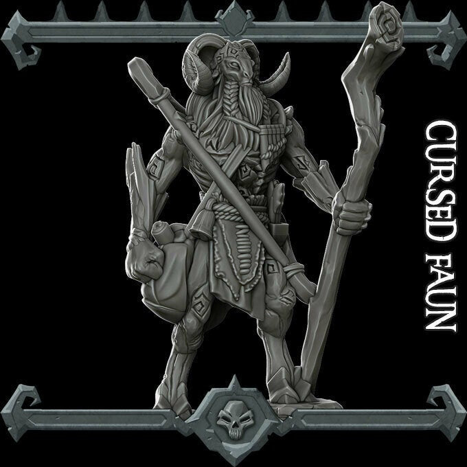 Cursed Faun - Satyr - Wargaming Miniatures Rocket Pig Games D&D DnD Pan Korred