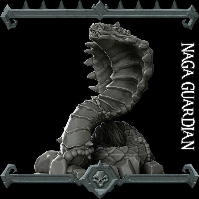 Naga Guardian - Wargaming Miniatures Monster Rocket Pig Games D&D, DnD