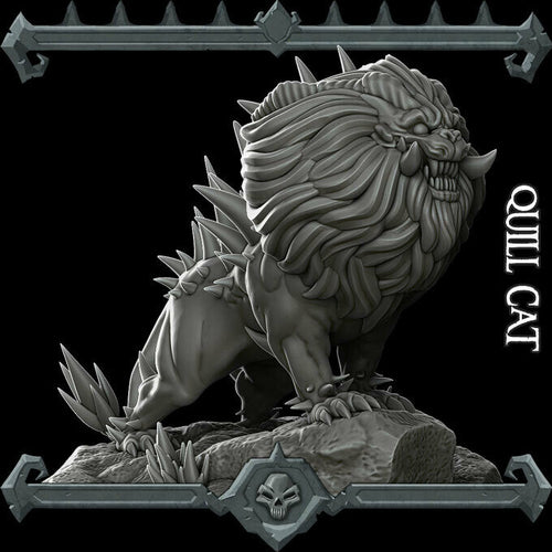 Quill Cat - Wargaming Miniatures Monster Rocket Pig Games D&D, DnD