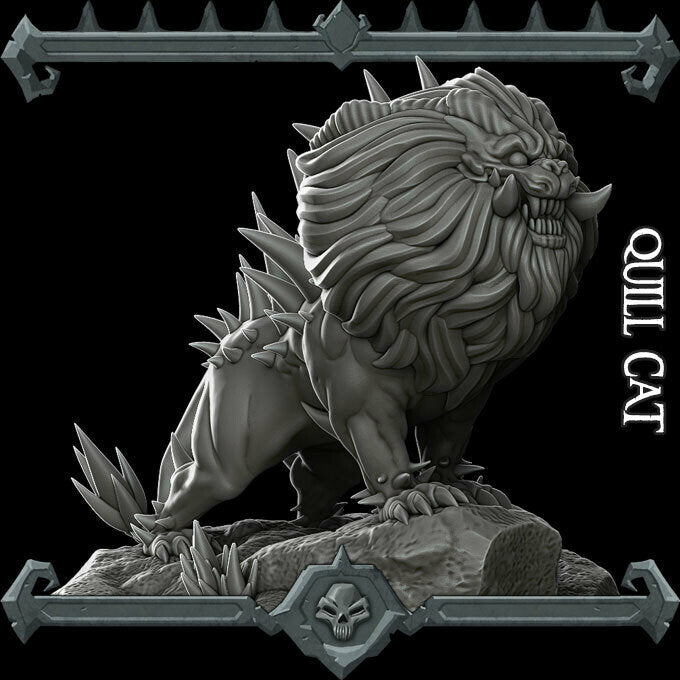 Quill Cat - Wargaming Miniatures Monster Rocket Pig Games D&D, DnD
