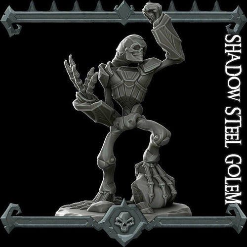 Shadow Steel Golem - Wargaming Miniatures Monster Rocket Pig Games D&D, DnD