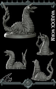 Warlock Worm - Wargaming Miniatures Monster Rocket Pig Games D&D, DnD