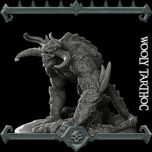 Woolly Tarthoc - Wooly Tarthoc Miniatures Monster Rocket Pig Games D&D, DnD