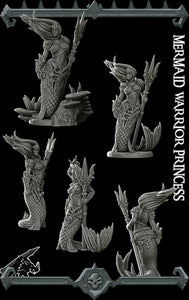 Mermaid Warrior Princess - Wargaming Miniatures Rocket Pig Games D&D DnD