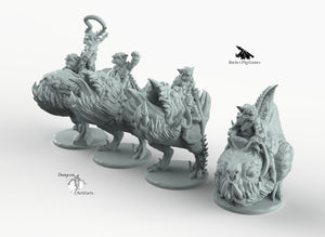 Goblin Riders - Miniatures Monster Rocket Pig Games D&D, DnD