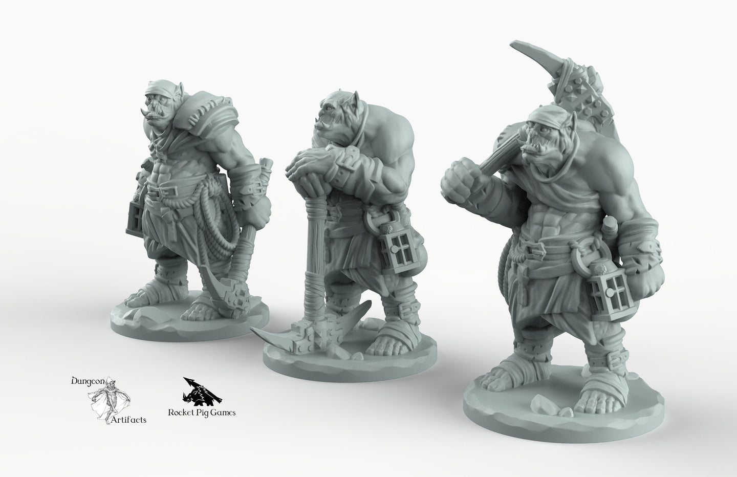 Orc Peons - Miniatures Monster Rocket Pig Games D&D, DnD