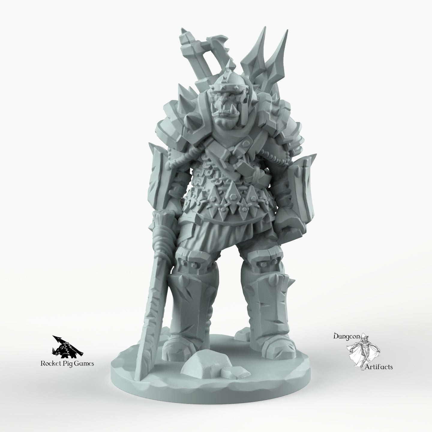 Orc Weaponsmaster - Weaponmaster Weapon Master Miniatures Monster Rocket Pig Games D&D, DnD