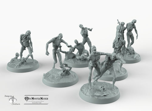 Zombie Horde - Mini Monster Mayhem Wargaming Miniatures Games Undead D&D DnD